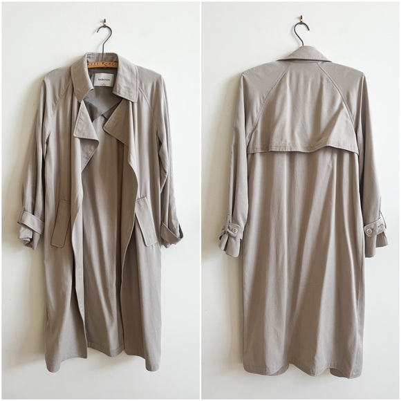 🏷️ SOLD • BABATON • Lawson Trench Coat in Concrete • Small - Picture 3 of 12